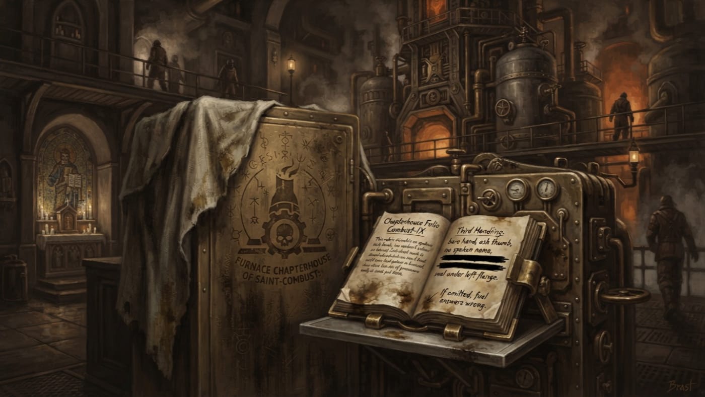 Chapterhouse Folio Combust-IX — Chapterhouse Folio Combust-IX, rendered as oil-painting.