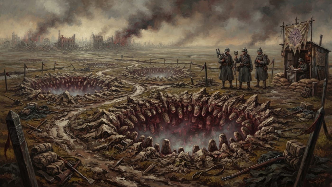 Charnel Mouths — Charnel Mouths, rendered as oil-painting.