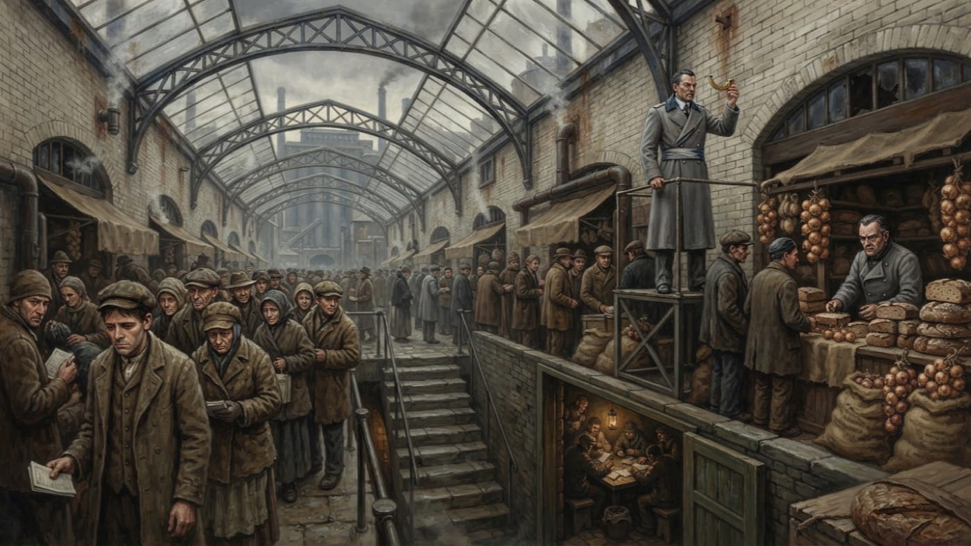 Chit Market — Chit Market, rendered as oil-painting.