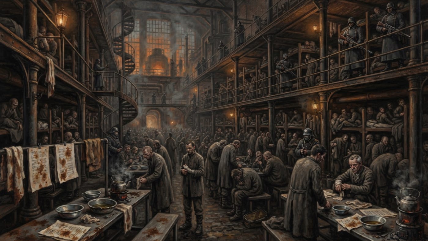 Choir Quarters — Choir Quarters, rendered as oil-painting.