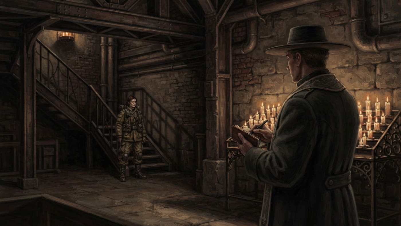 Chaplain Orr — Chaplain Orr, rendered as oil-painting.