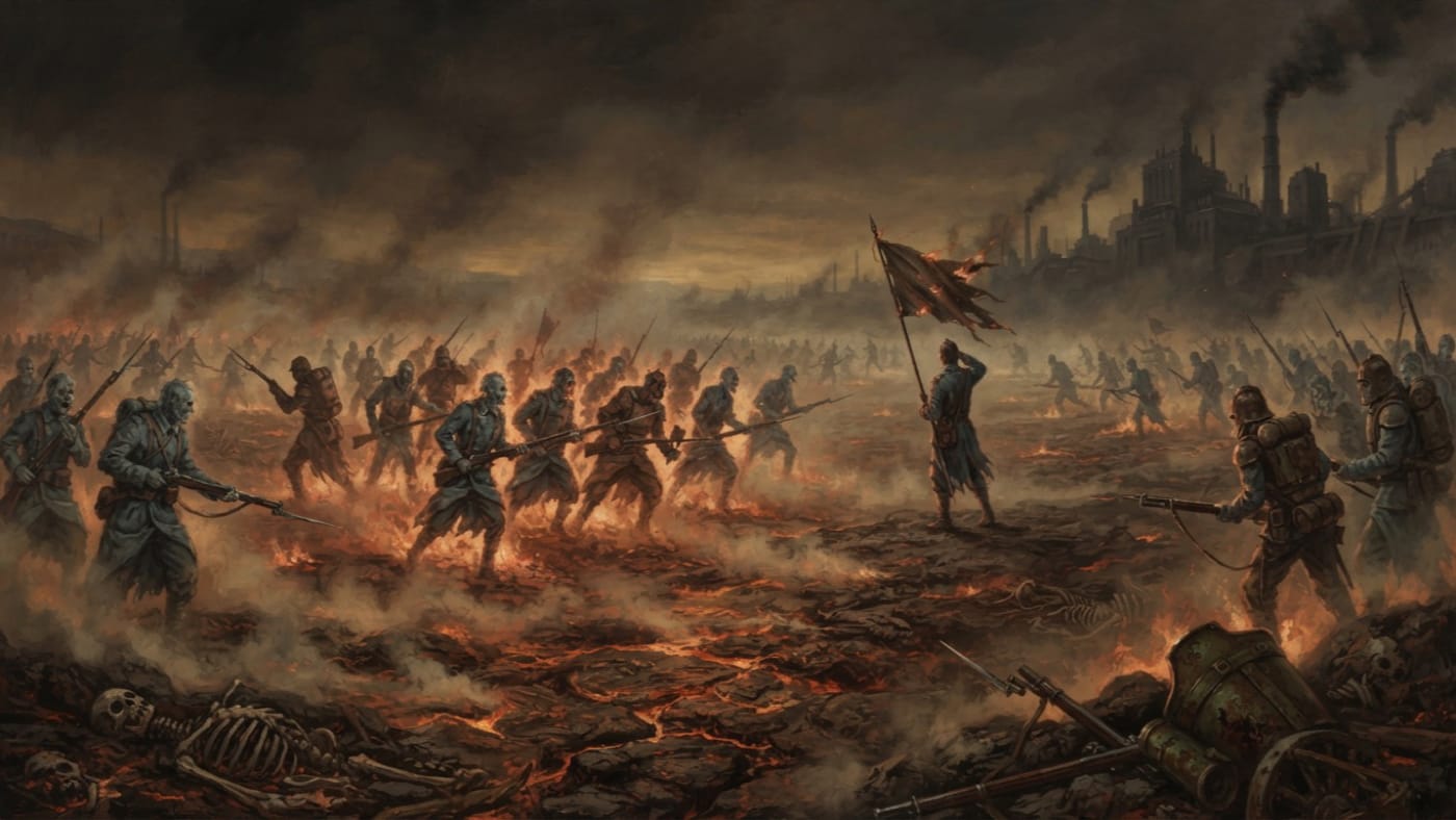 Char Fields — Char Fields, rendered as oil-painting.