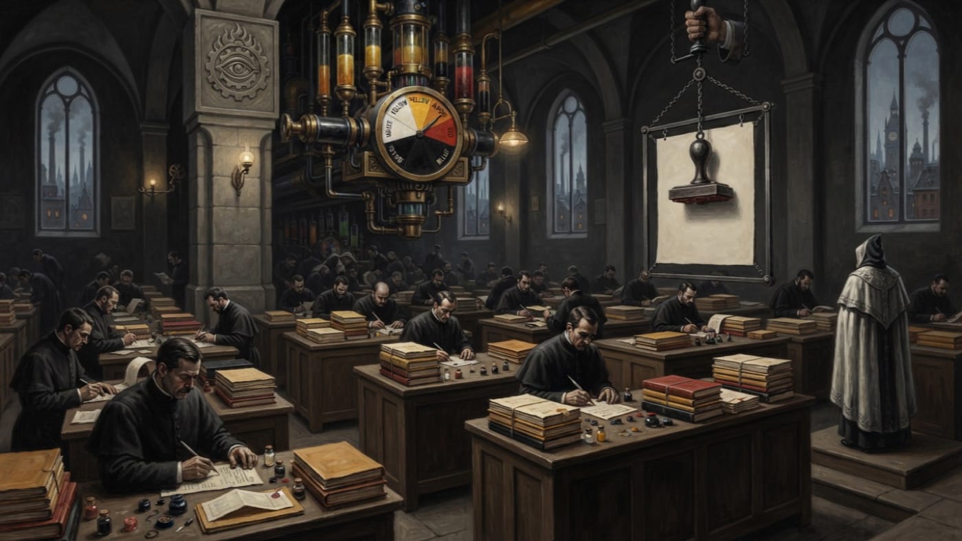 Chromatic Office — Chromatic Office, rendered as oil-painting.