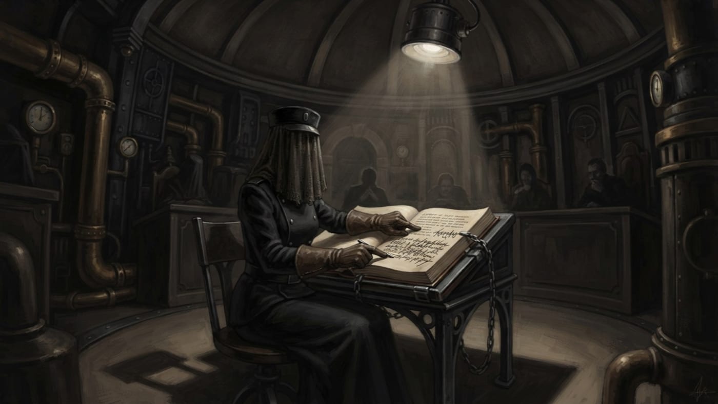 Clerk Voss — Clerk Voss, rendered as oil-painting.