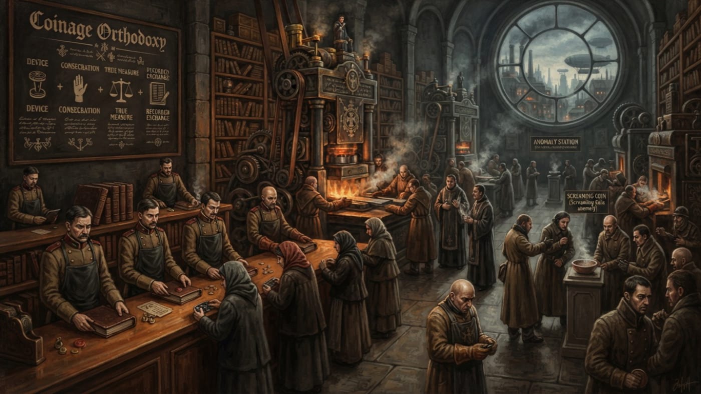 Coinage Orthodoxy — Coinage Orthodoxy, rendered as oil-painting.