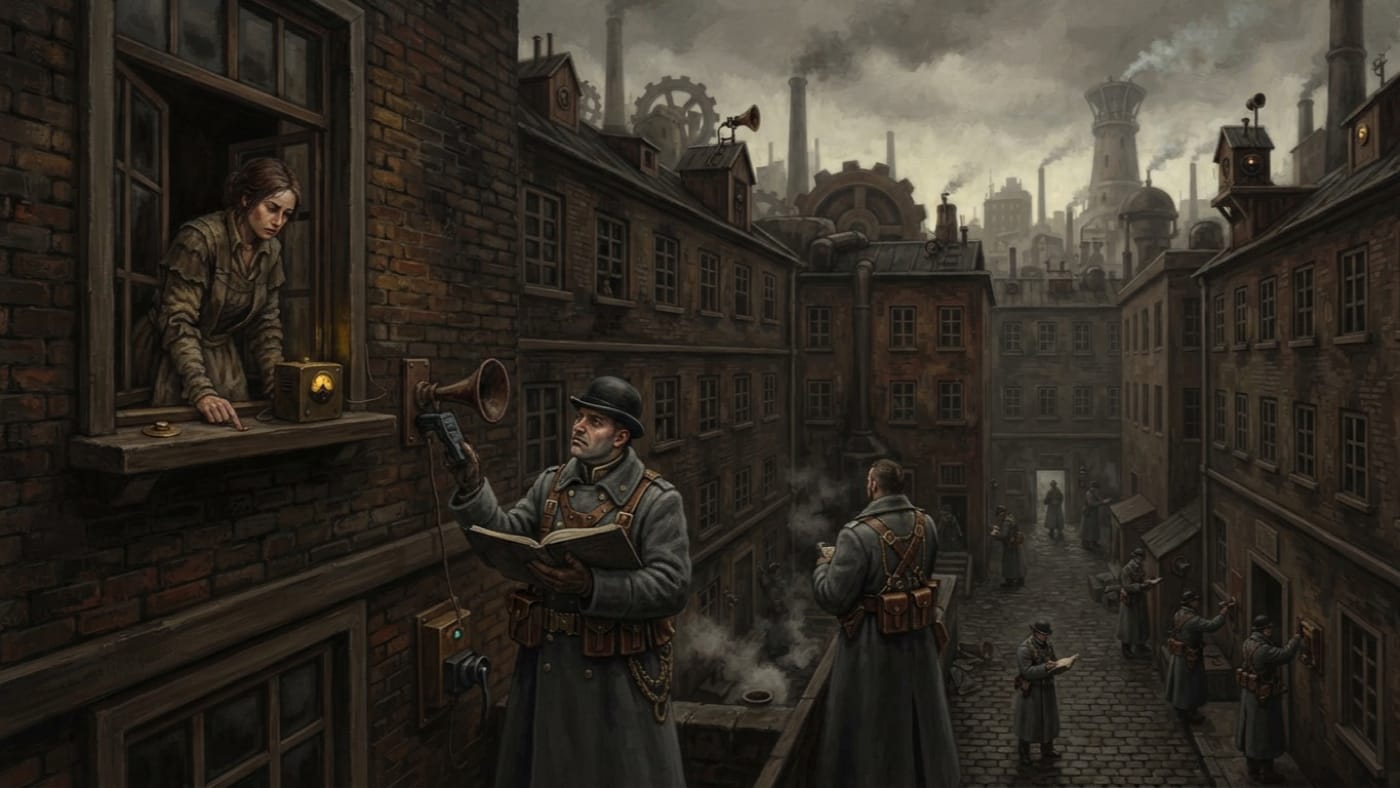 Compliance Directive 14-R — Compliance Directive 14-R, rendered as oil-painting.