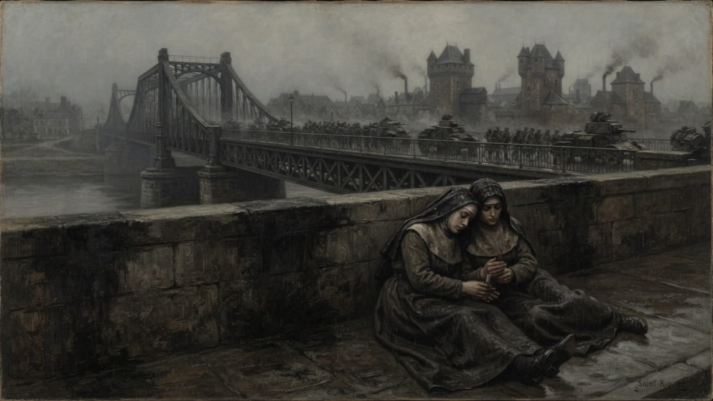Clémence of Saint-Riquier — Clémence of Saint-Riquier, rendered as oil-painting.