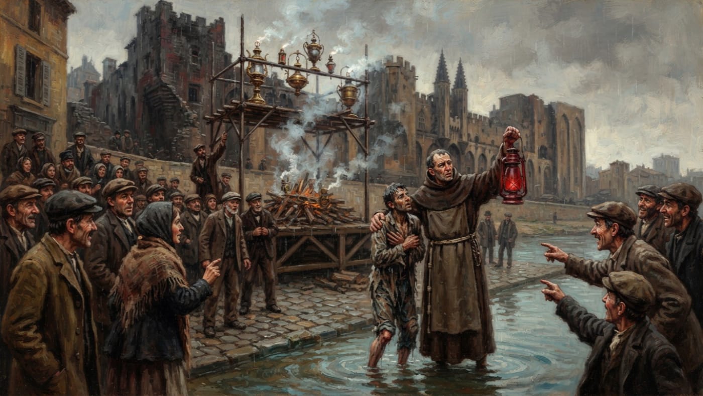 Cold Fire of Avignon — Cold Fire of Avignon, rendered as oil-painting.