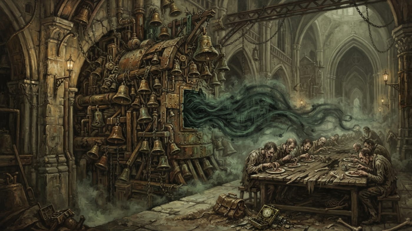 Compulsion Architecture — Compulsion Architecture, rendered as oil-painting.
