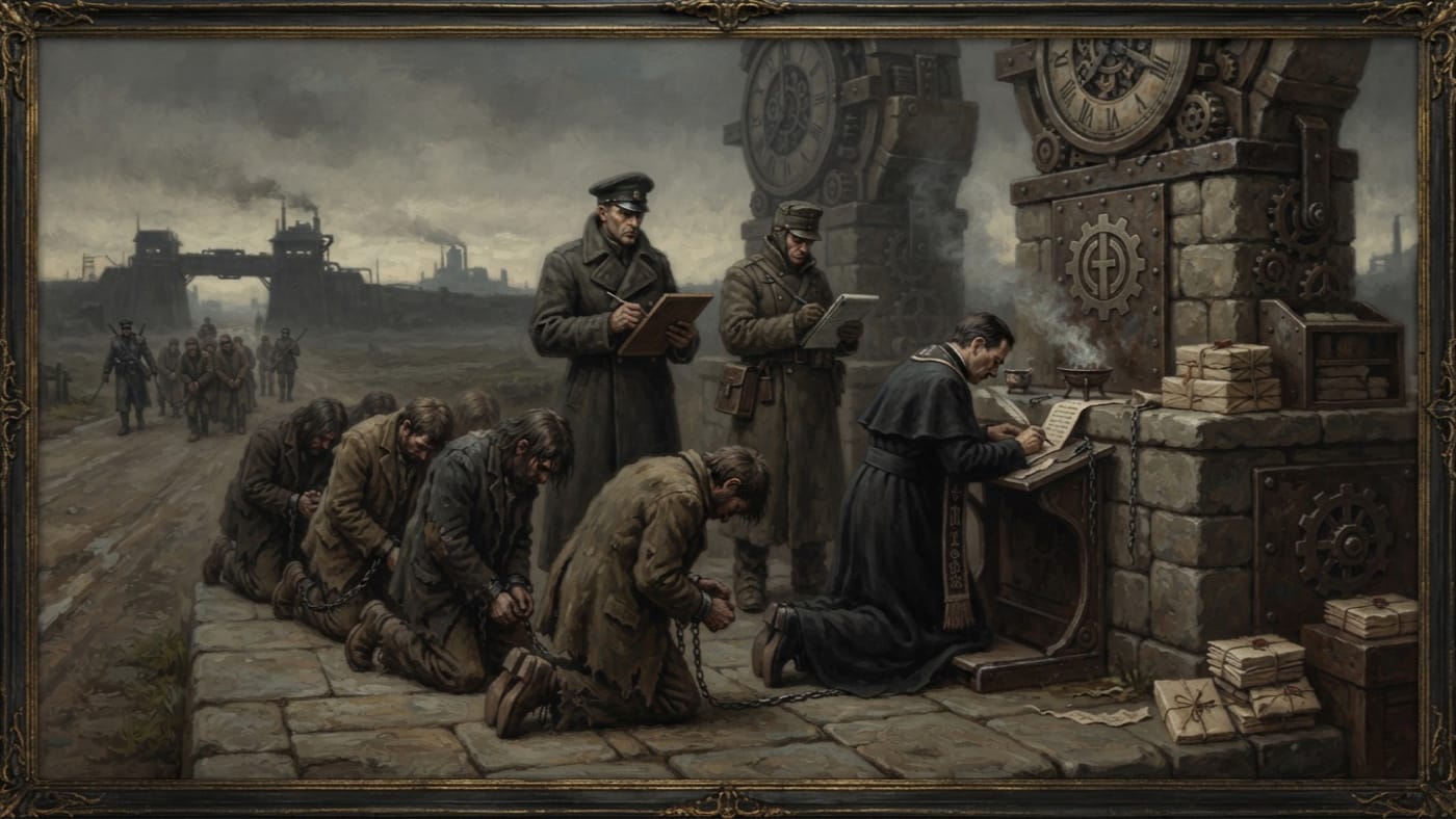 Confession Harvest — Confession Harvest, rendered as oil-painting.