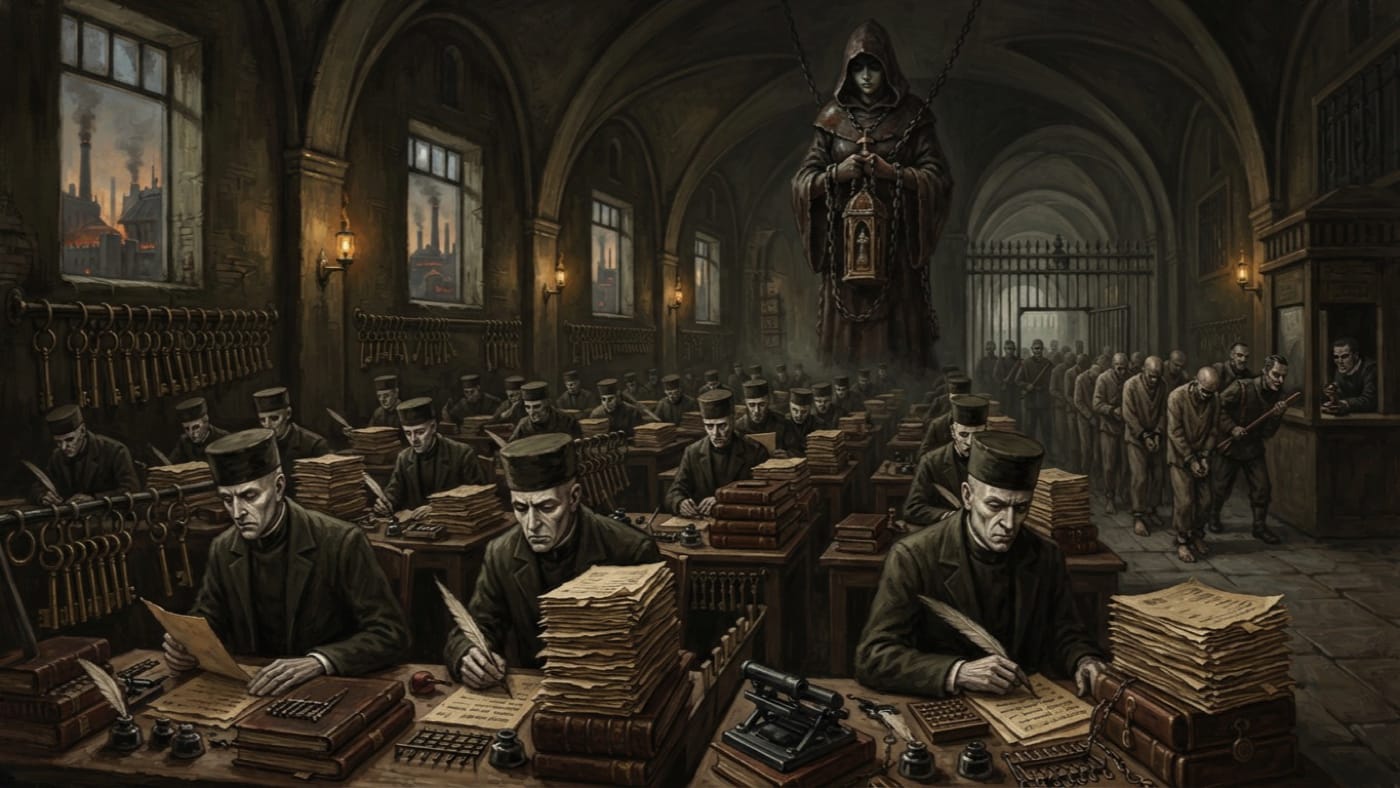 Convoy Audit Office — Convoy Audit Office, rendered as oil-painting.