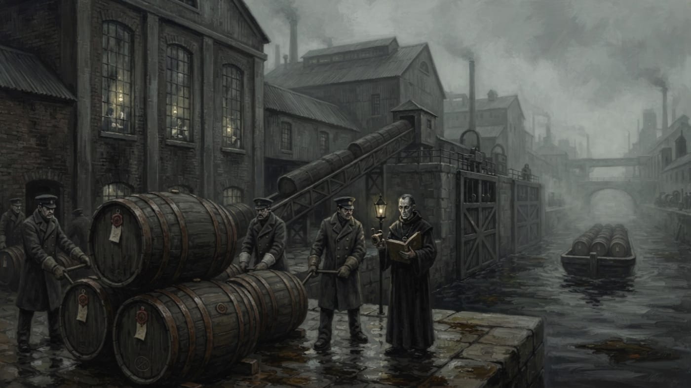 Cooperage Audit — Cooperage Audit, rendered as oil-painting.