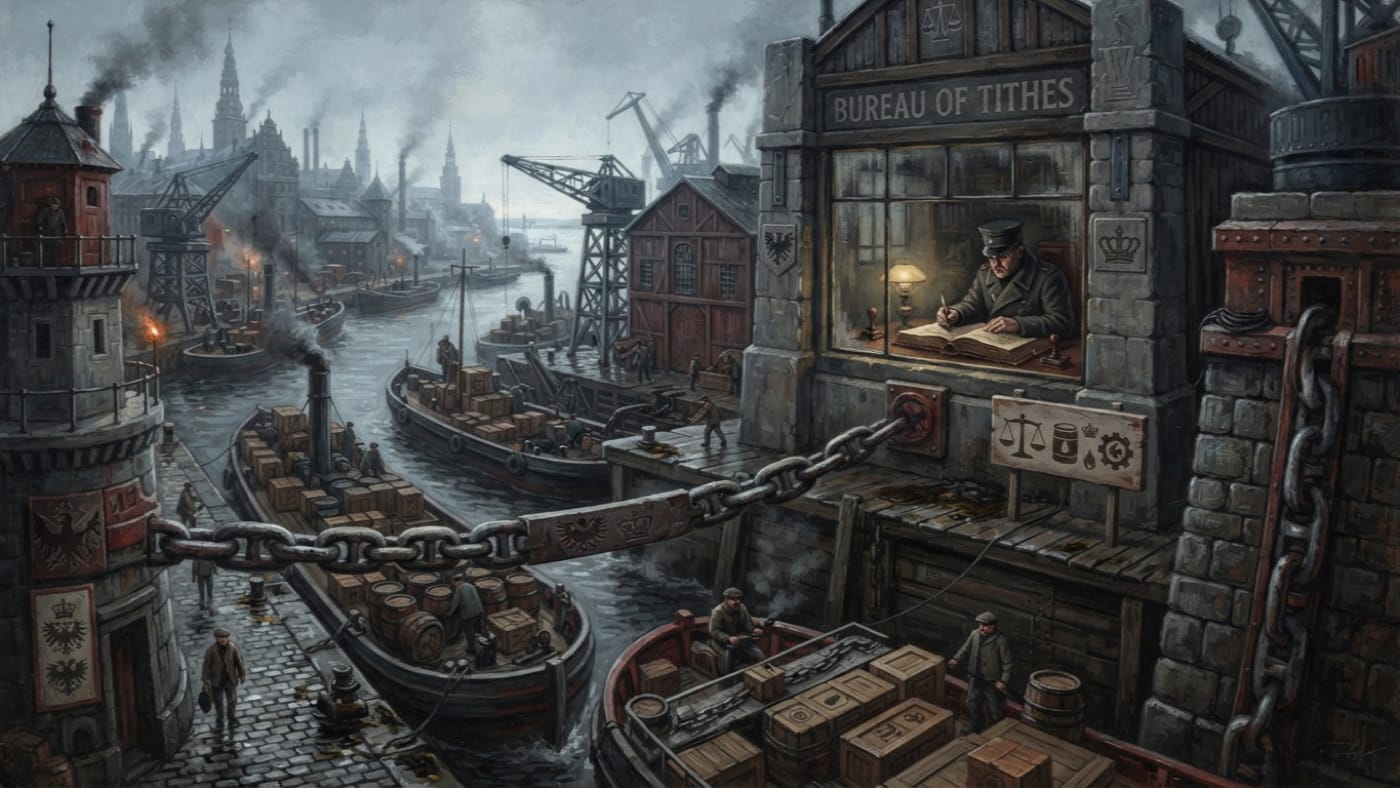 Copenhagen — Copenhagen, rendered as oil-painting.