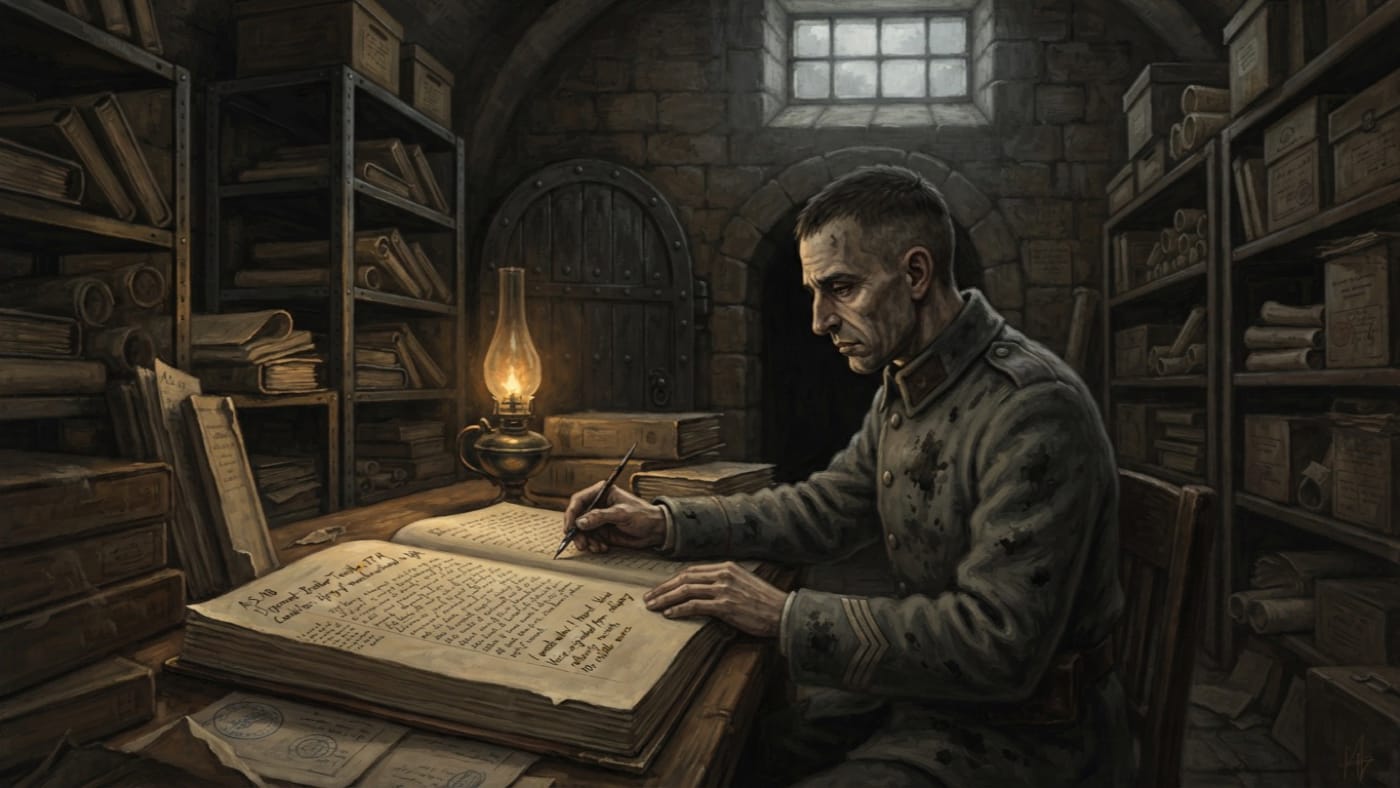 Corporal Aleks Dragović — Corporal Aleks Dragović, rendered as oil-painting.