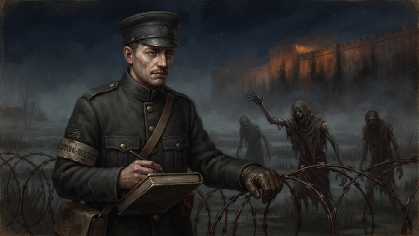corporal-registrar H. Mace — corporal-registrar H. Mace, rendered as oil-painting.