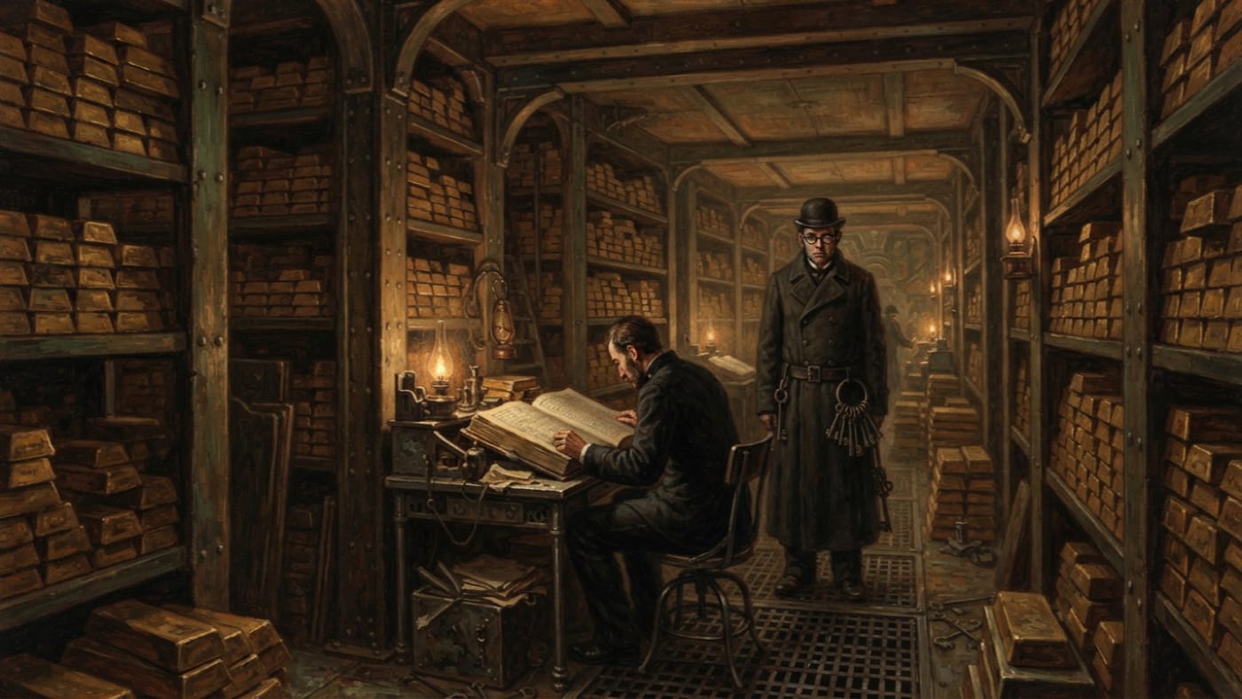 Counting Halls of the Vault of Ten Thousand Keys — Counting Halls of the Vault of Ten Thousand Keys, rendered as oil-painting.