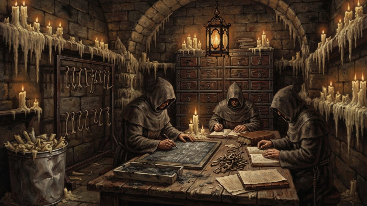 Counting Room — Counting Room, rendered as oil-painting.