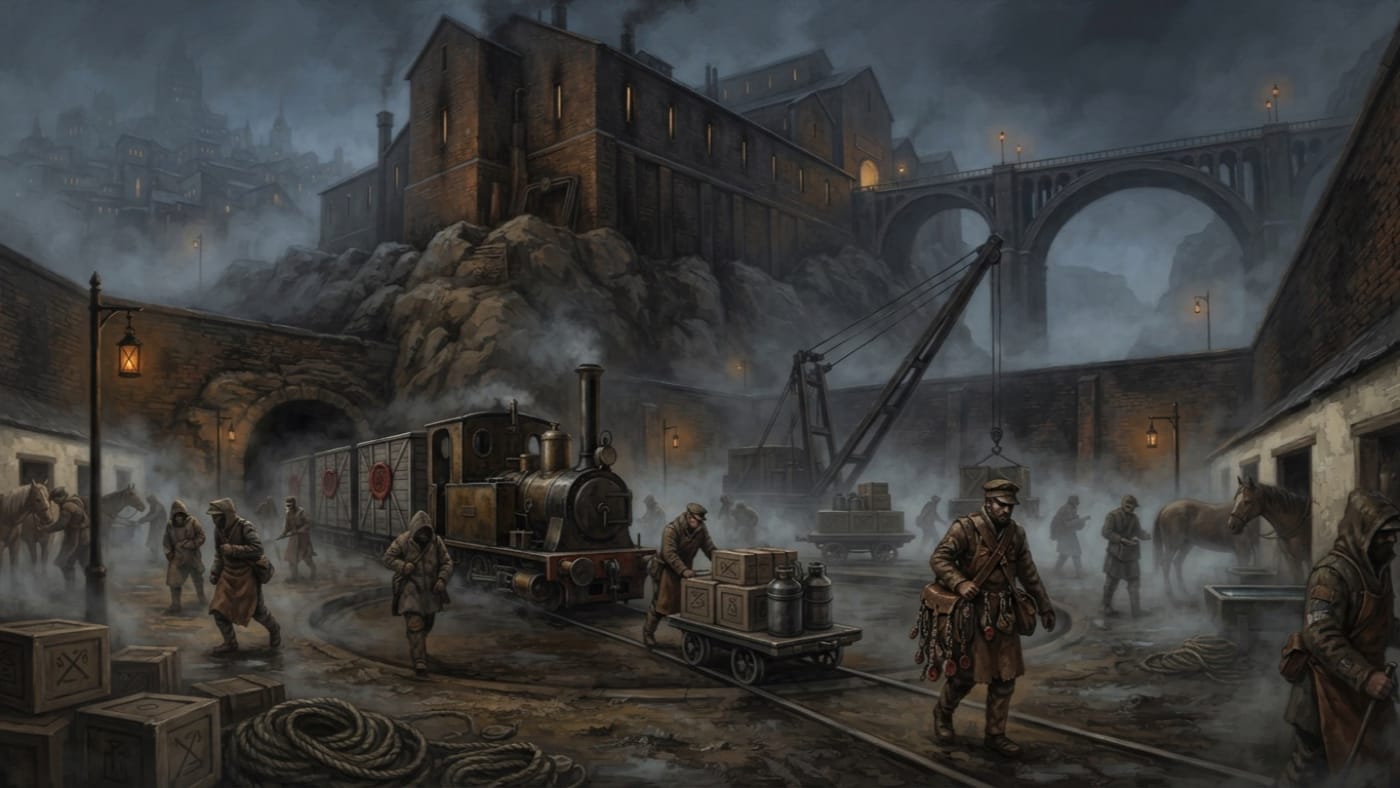 Courier Spur — Courier Spur, rendered as oil-painting.