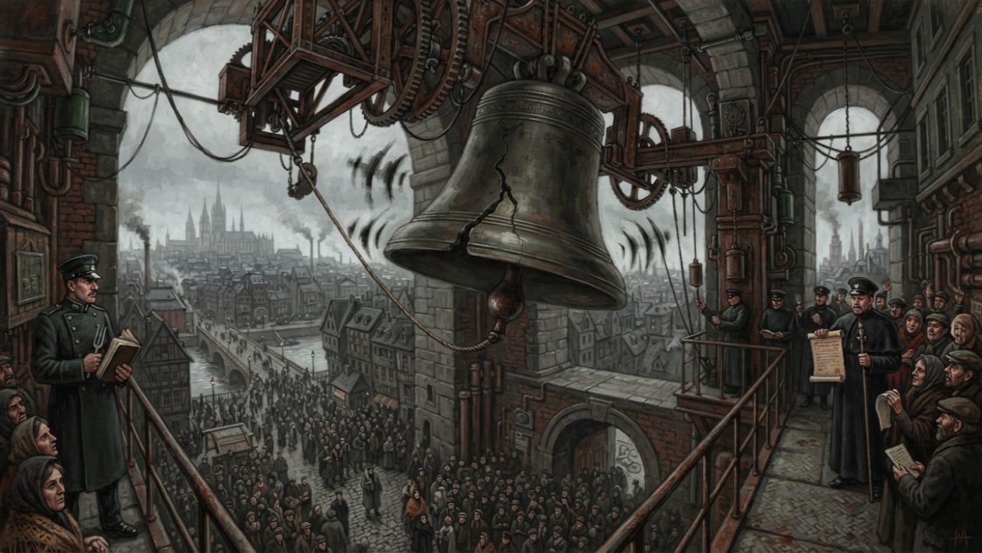 Cracked Bell of Mainz — Cracked Bell of Mainz, rendered as oil-painting.