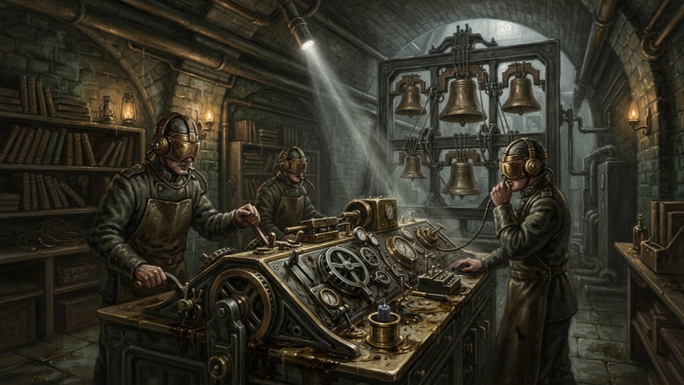 Counter-Toll vault — Counter-Toll vault, rendered as oil-painting.