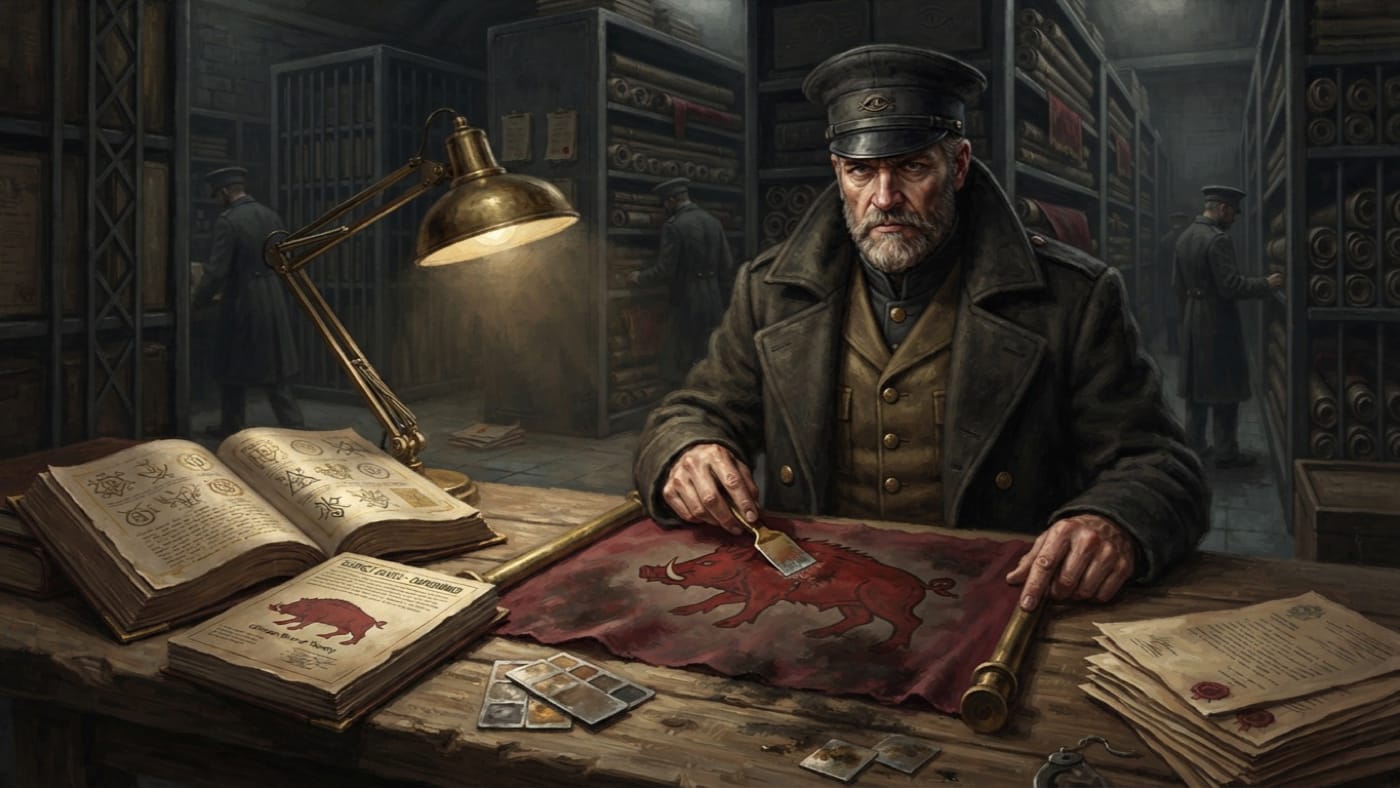 Crimson Boar of Saxony — Crimson Boar of Saxony, rendered as oil-painting.