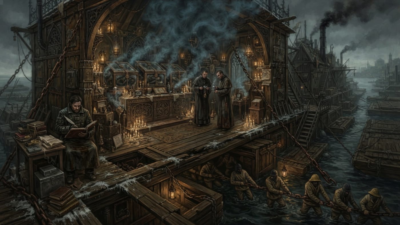 Crown Deck Chapel — Crown Deck Chapel, rendered as oil-painting.