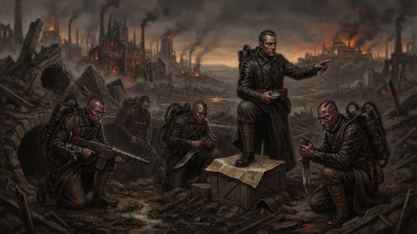 Crucible-Born — Crucible-Born, rendered as oil-painting.