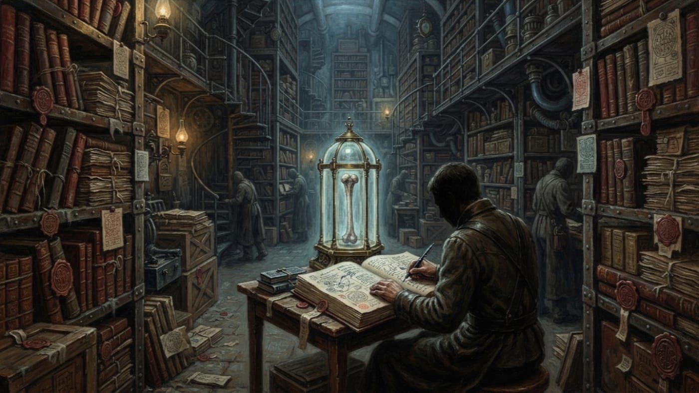 Custodial Chain — Custodial Chain, rendered as oil-painting.