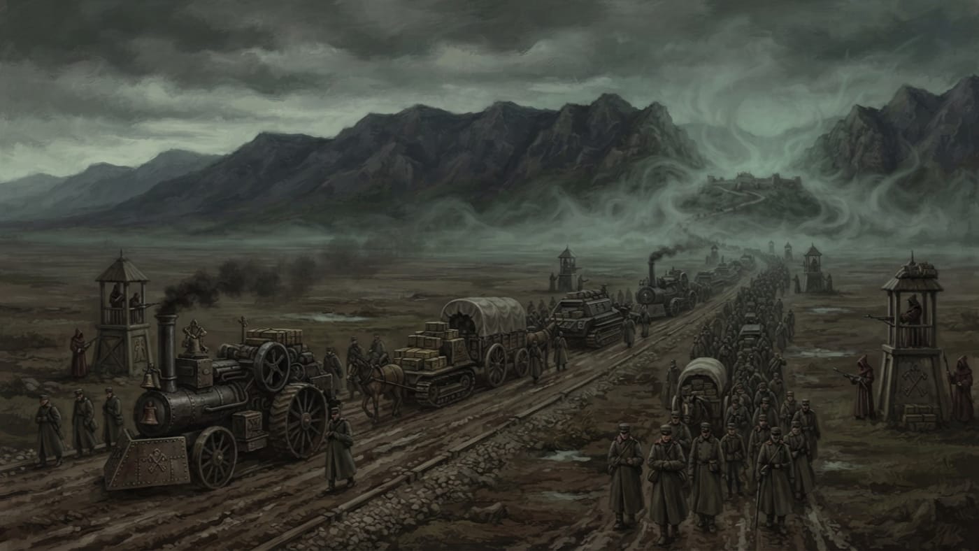 Danube lowlands — Danube lowlands, rendered as oil-painting.