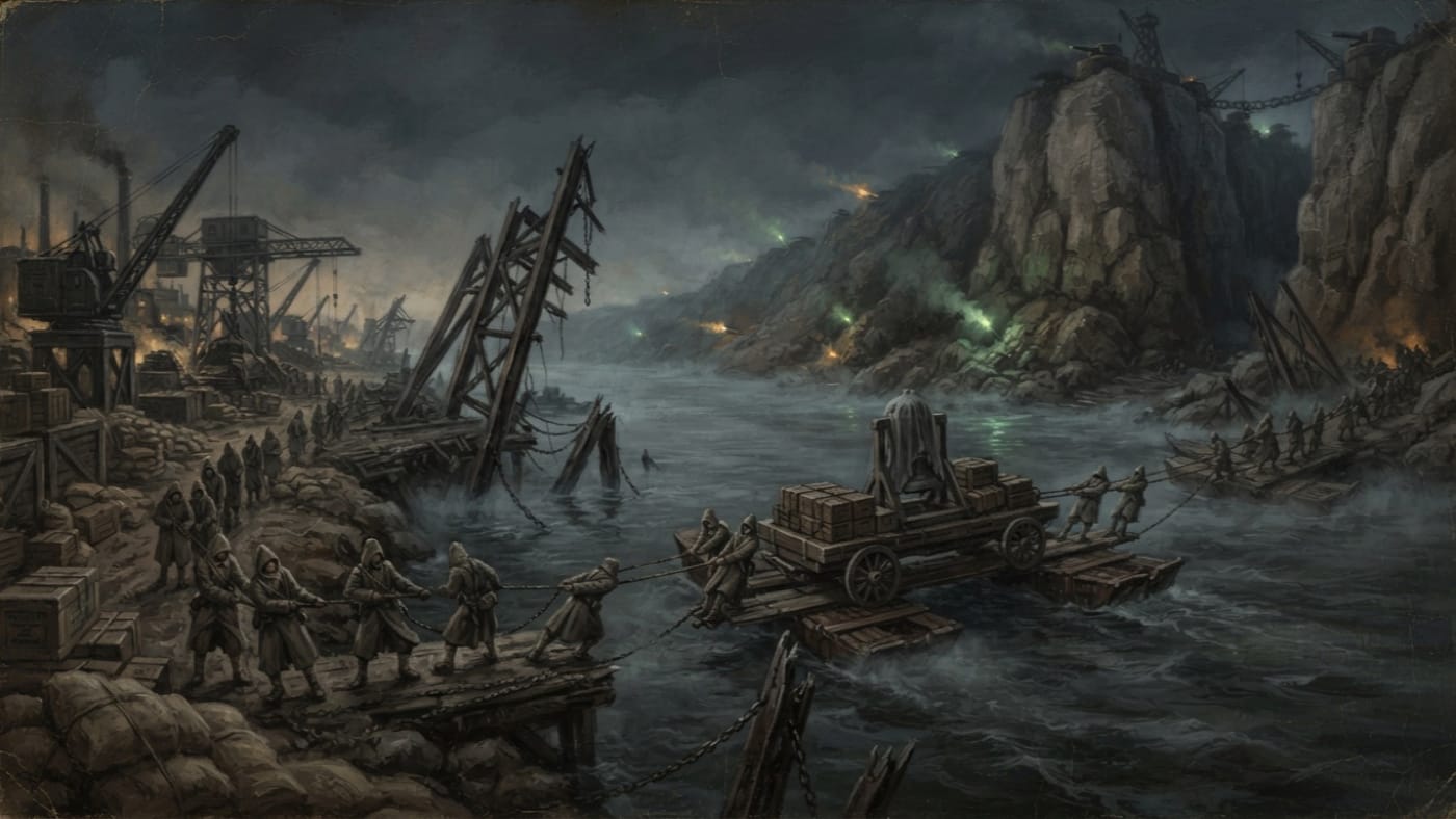Danubian forward corridor — Danubian forward corridor, rendered as oil-painting.
