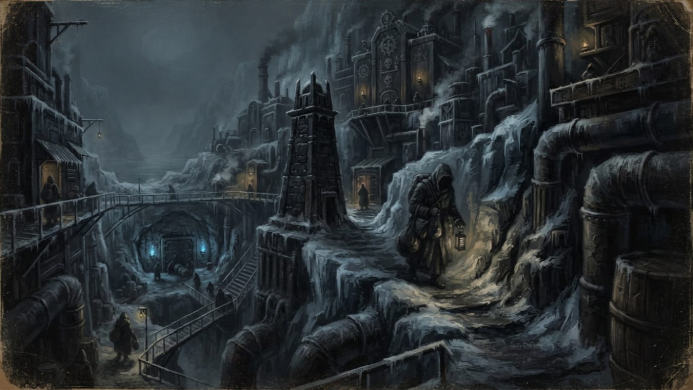 Dark-House Circle — Dark-House Circle, rendered as oil-painting.