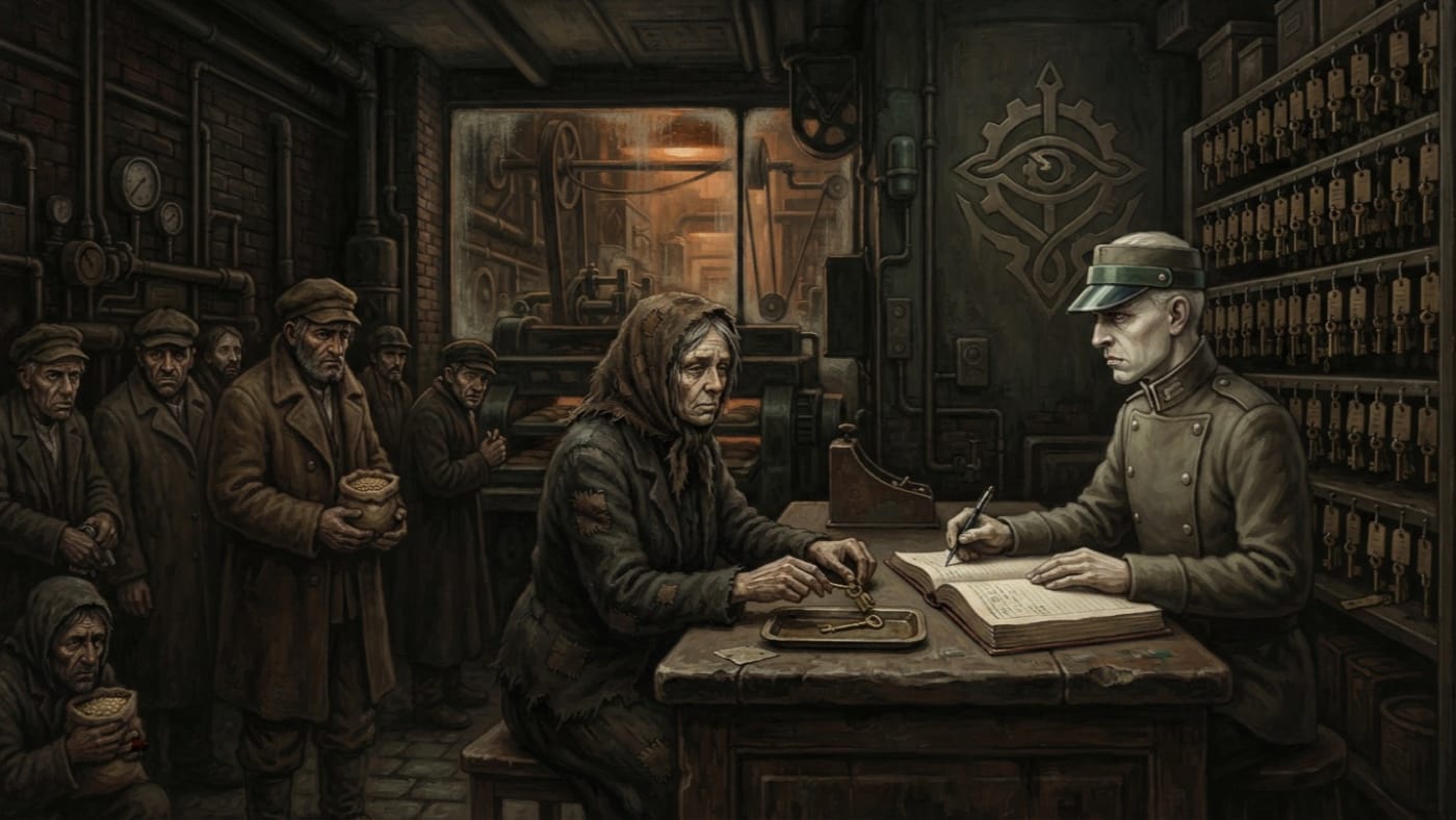 Debtors — Debtors, rendered as oil-painting.