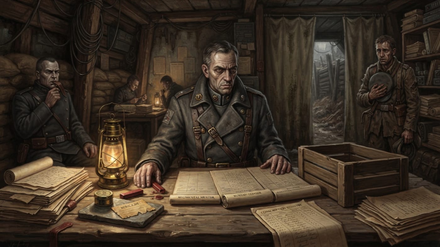 Desertion Hearing Specialist — Desertion Hearing Specialist, rendered as oil-painting.