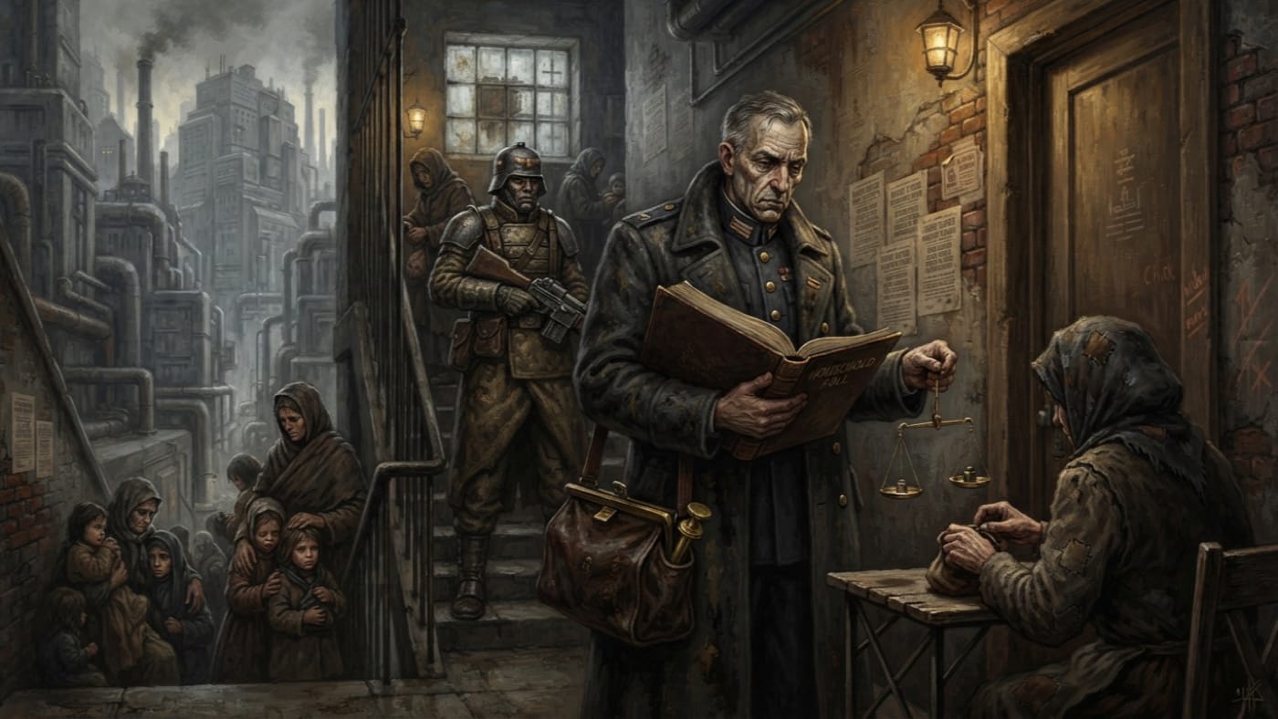 Directive 91-B — Directive 91-B, rendered as oil-painting.