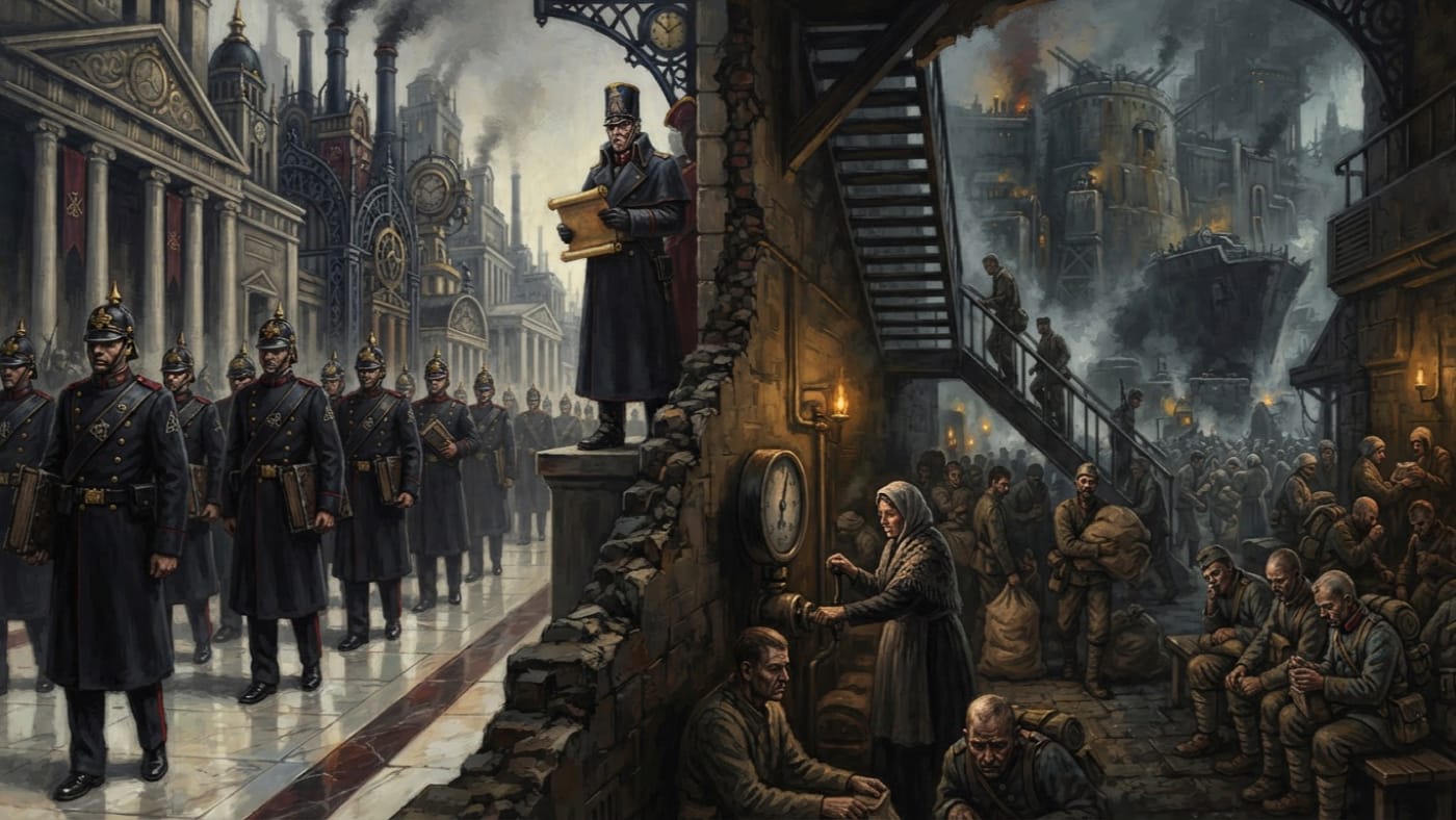 Dispatches from the Southern Hinge — Dispatches from the Southern Hinge, rendered as oil-painting.