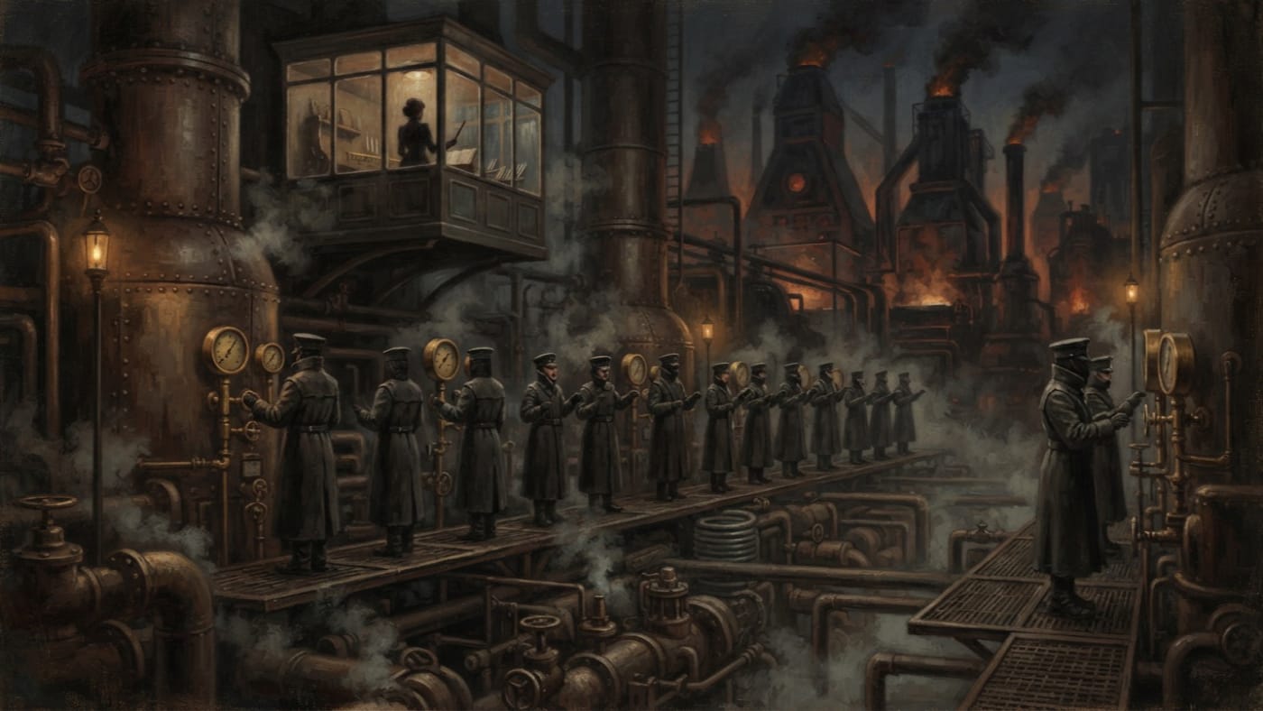 Distillation Hymn — Distillation Hymn, rendered as oil-painting.