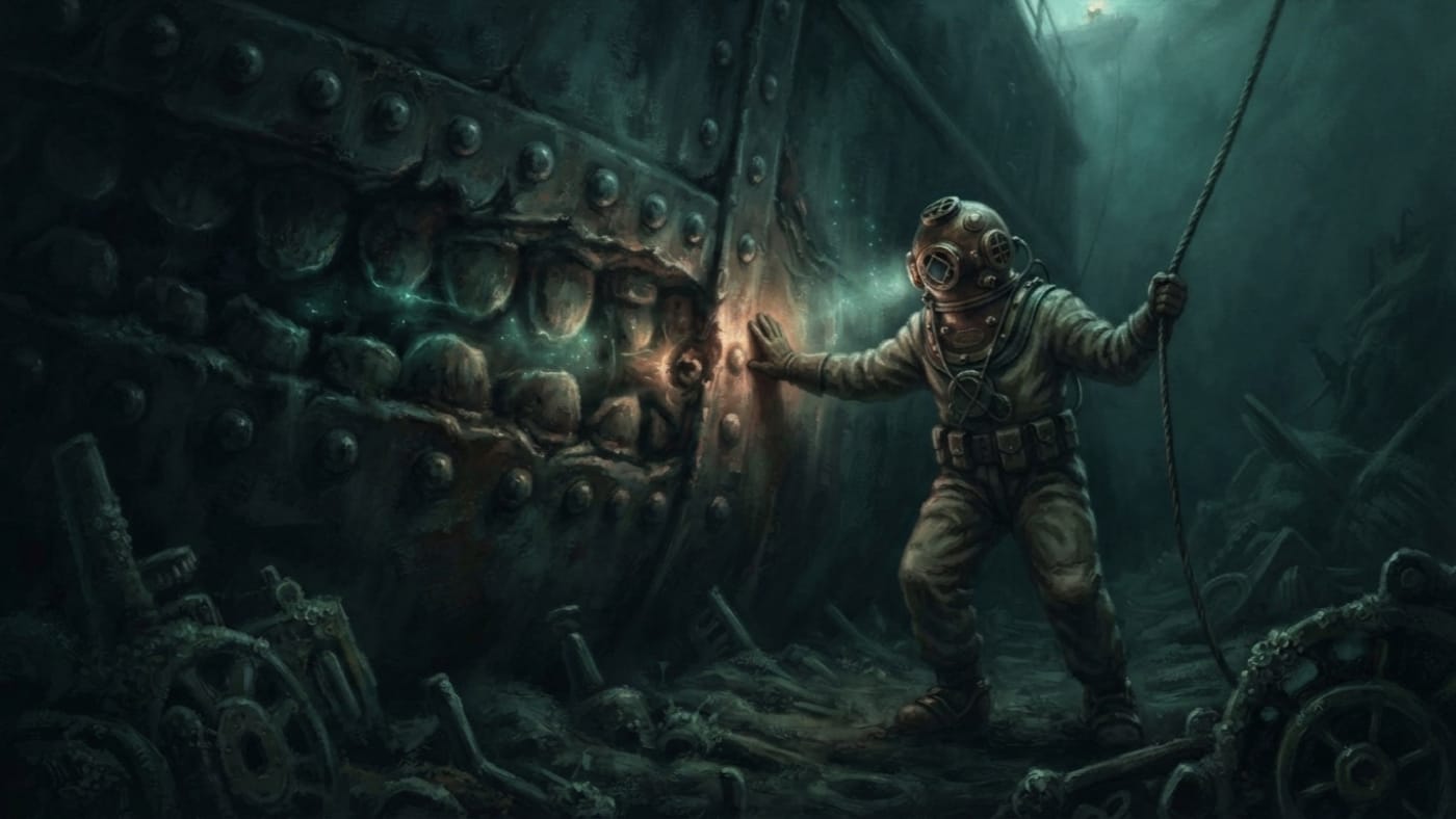 Diver Testimony Phaleron-12 — Diver Testimony Phaleron-12, rendered as oil-painting.