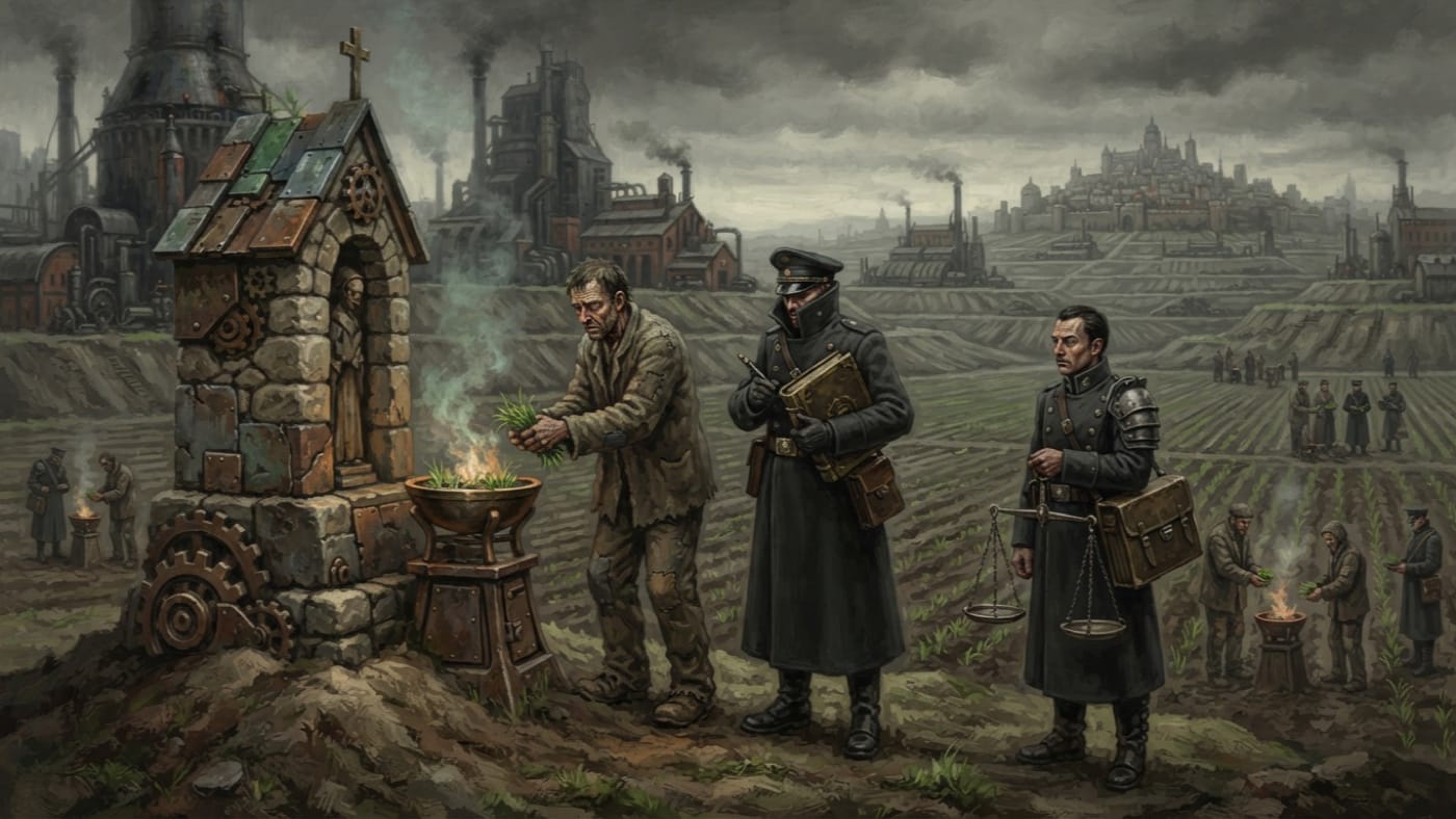 Day of the First Seed — Day of the First Seed, rendered as oil-painting.