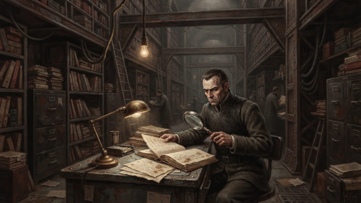 Crimson Vault — Crimson Vault, rendered as oil-painting.