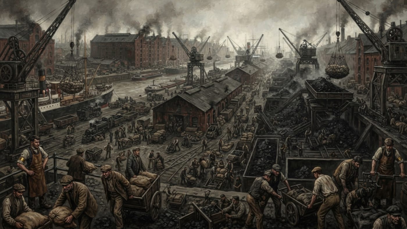 Dock Quarter — Dock Quarter, rendered as oil-painting.