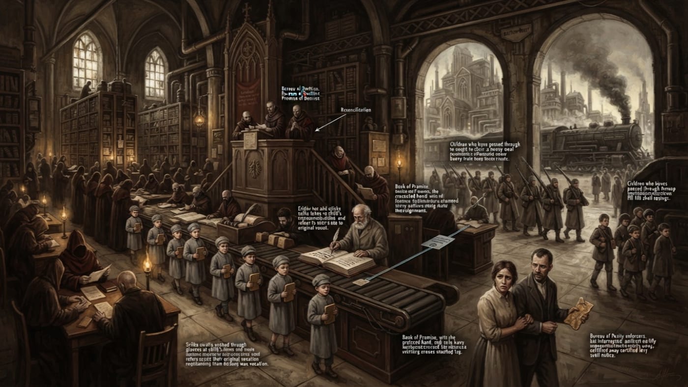 Doctrine of Deferred Fulfilment — Doctrine of Deferred Fulfilment, rendered as oil-painting.
