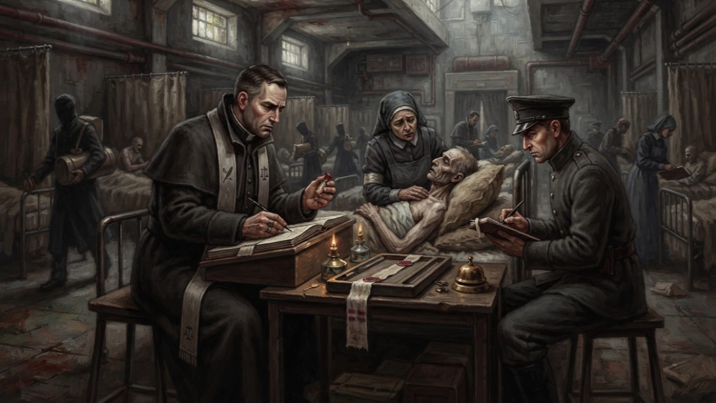Double-Witness Protocol — Double-Witness Protocol, rendered as oil-painting.