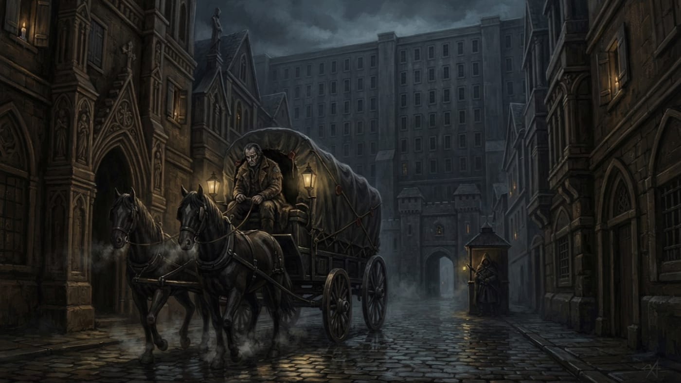 Driver of the Unmanifest — Driver of the Unmanifest, rendered as oil-painting.