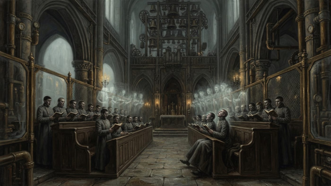 Echoed Hymns — Echoed Hymns, rendered as oil-painting.