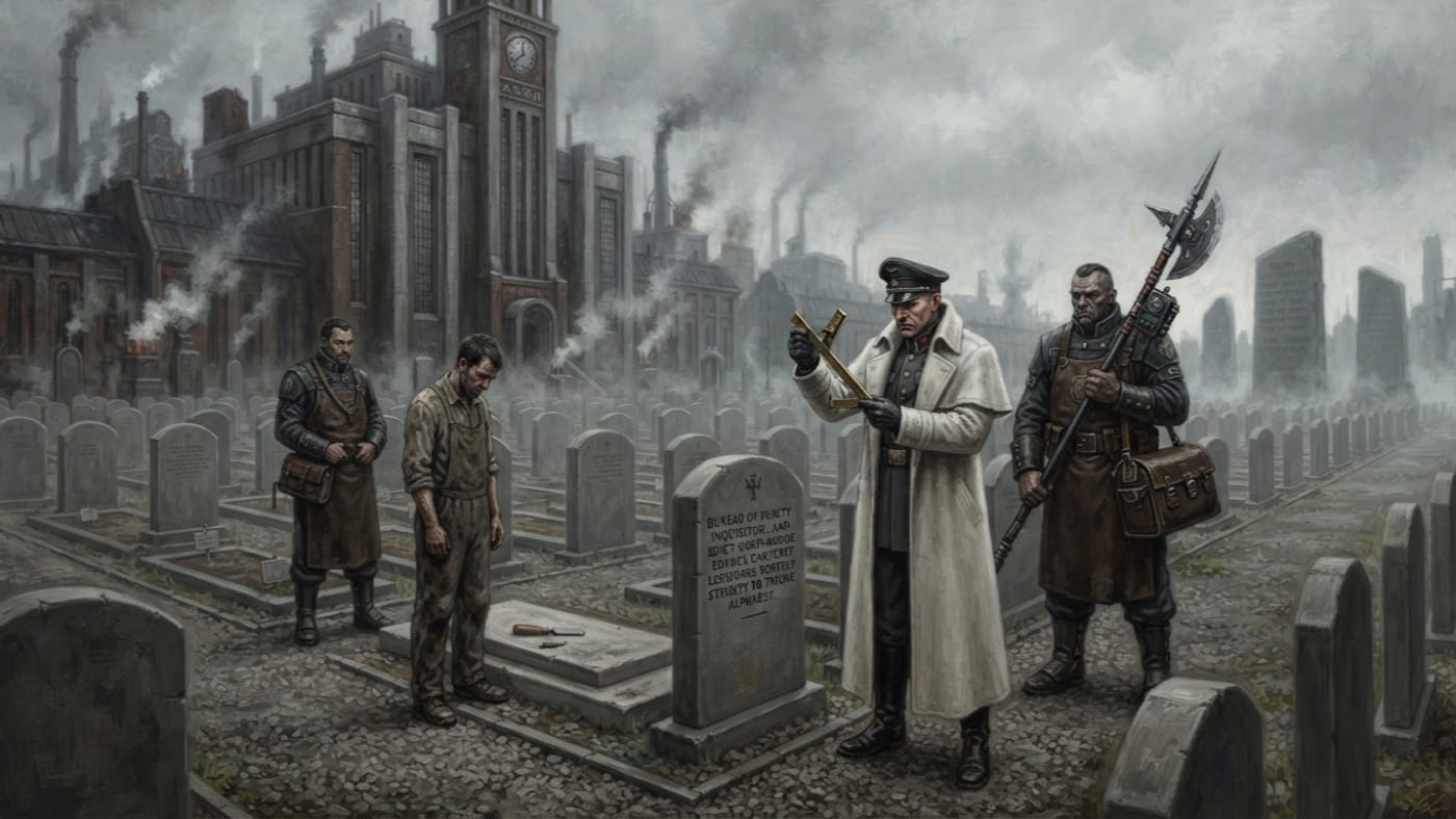 Edict of Graphic Uniformity — Edict of Graphic Uniformity, rendered as oil-painting.