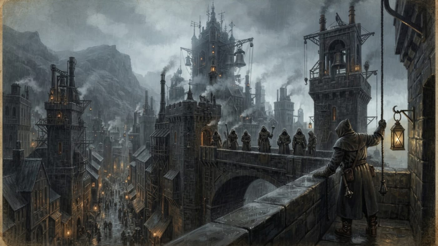 Edinburgh — Edinburgh, rendered as oil-painting.