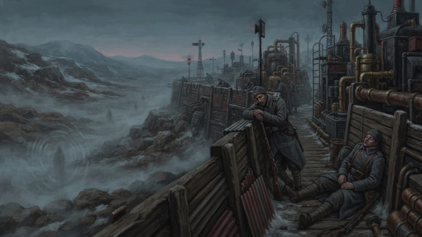 Drowse-Singers — Drowse-Singers, rendered as oil-painting.