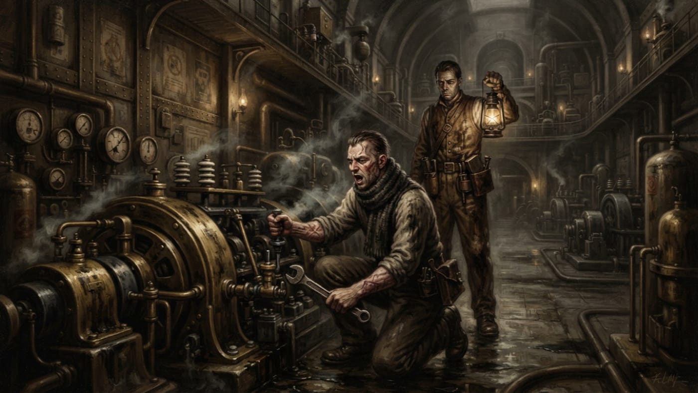 Eight Strokes — Eight Strokes, rendered as oil-painting.