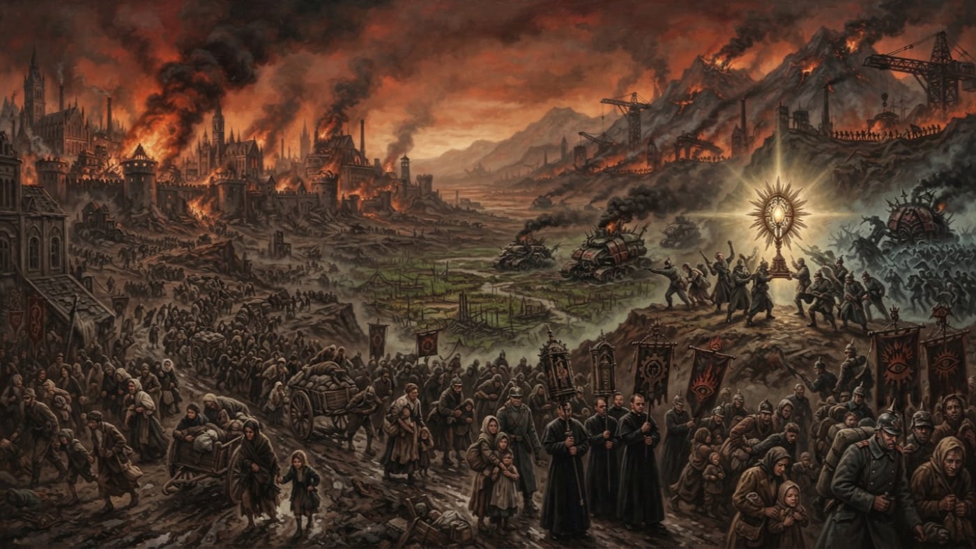 Fall of the Eastern Kingdoms — Fall of the Eastern Kingdoms, rendered as oil-painting.