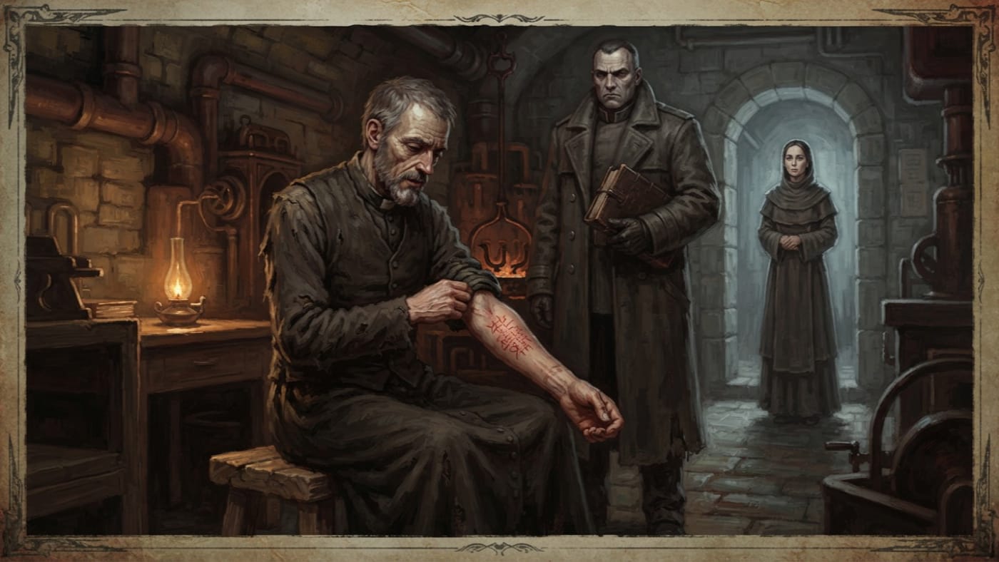 Father Arnolt Deiss — Father Arnolt Deiss, rendered as oil-painting.